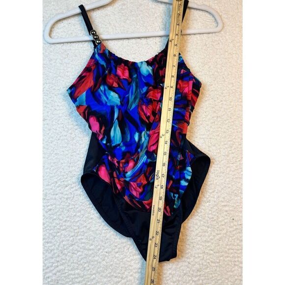 Magicsuit Women's Swimsuit Black‎ Floral Slimming Flower Bomb Lisa Size 8 - Picture 7 of 11